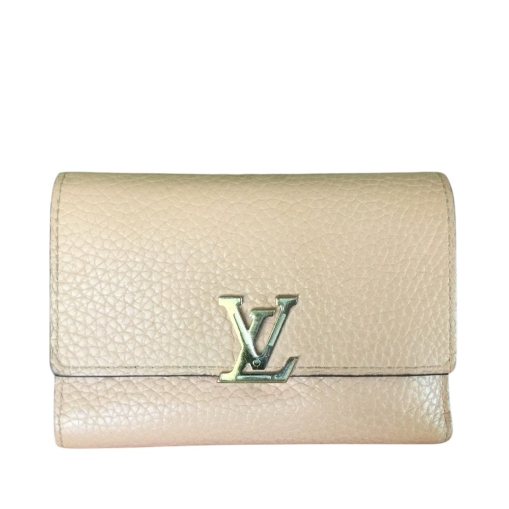 Louis Vuitton Taurillon blush pink Wallet with Textured Leather